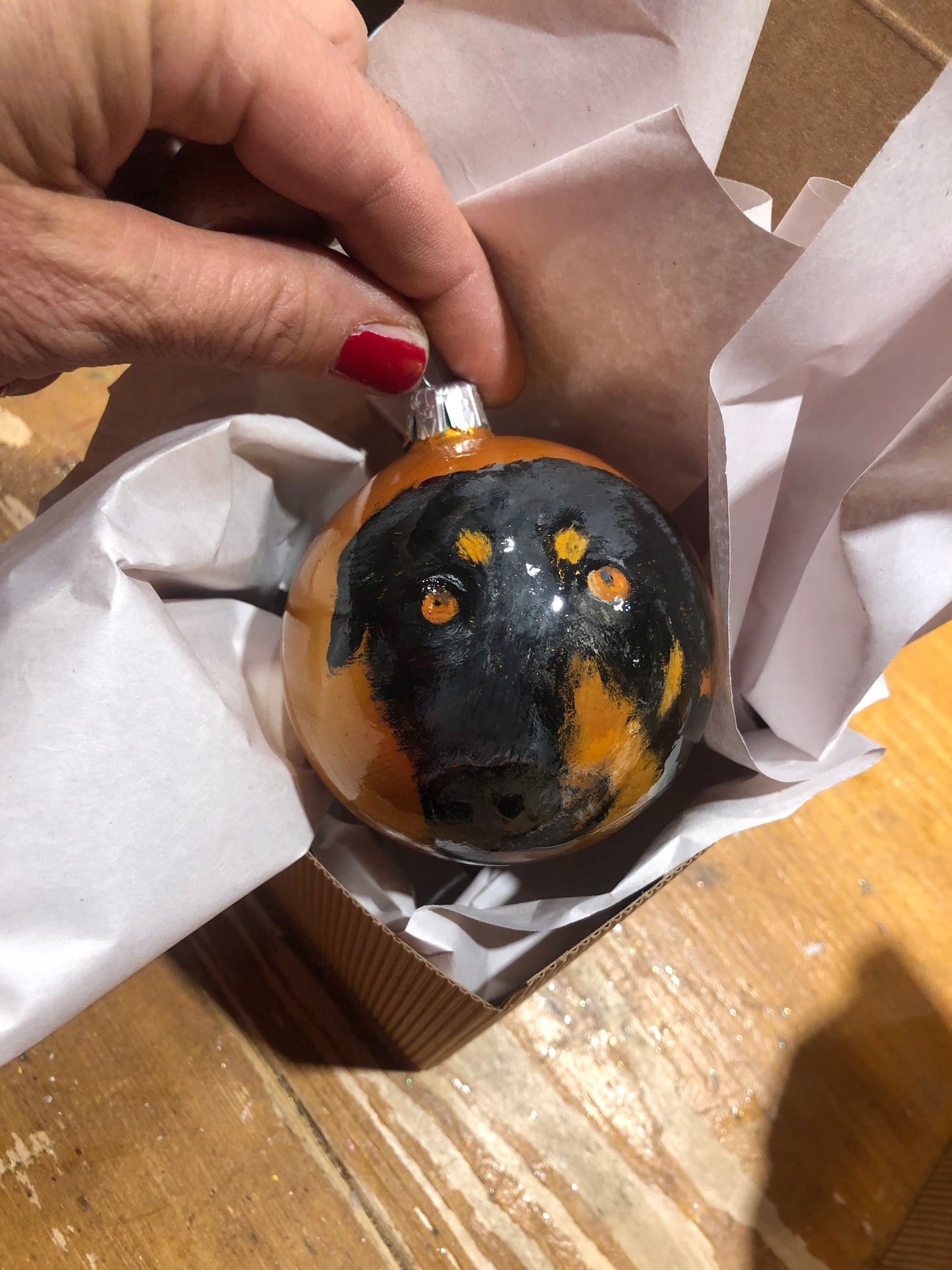 Amigo de cuatro patas pintado