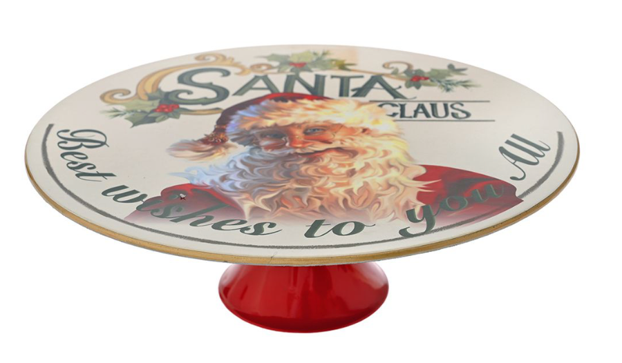 Plato de pastel de Navidad