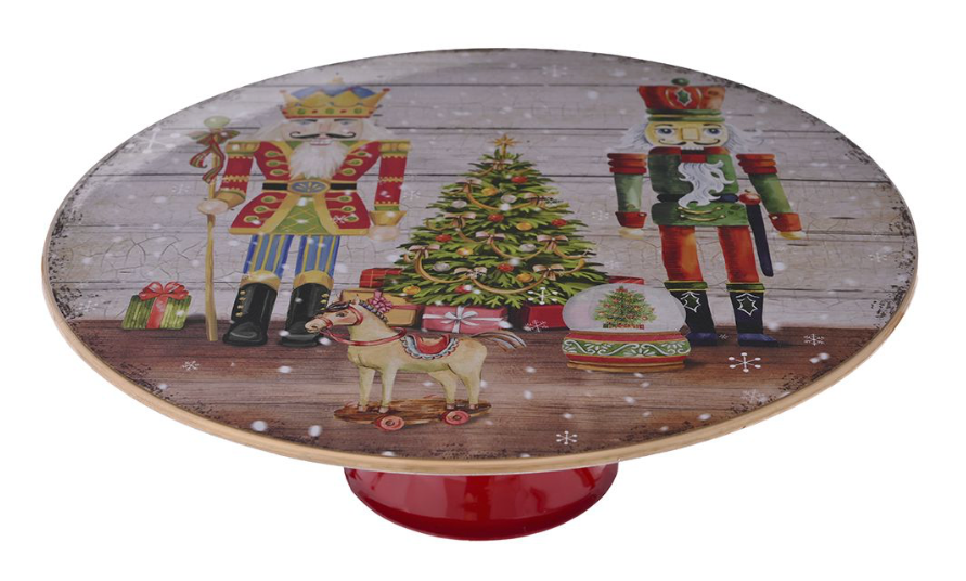 Plato de pastel de Navidad
