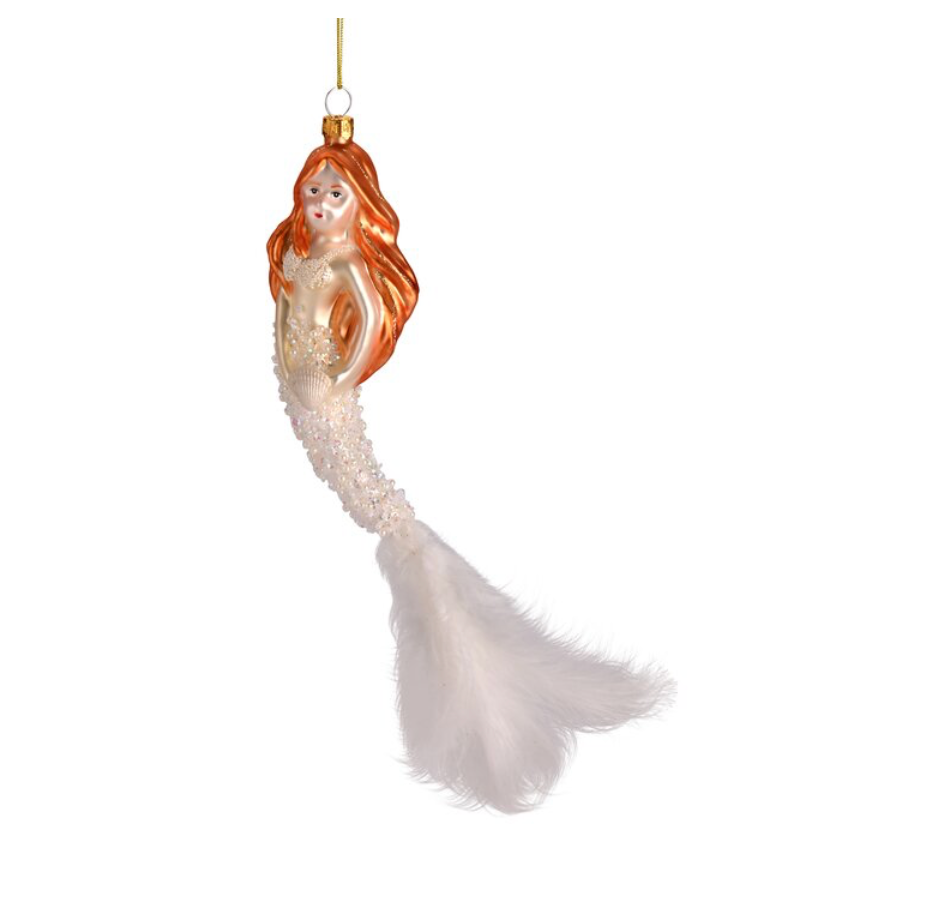 Sirena de blanco