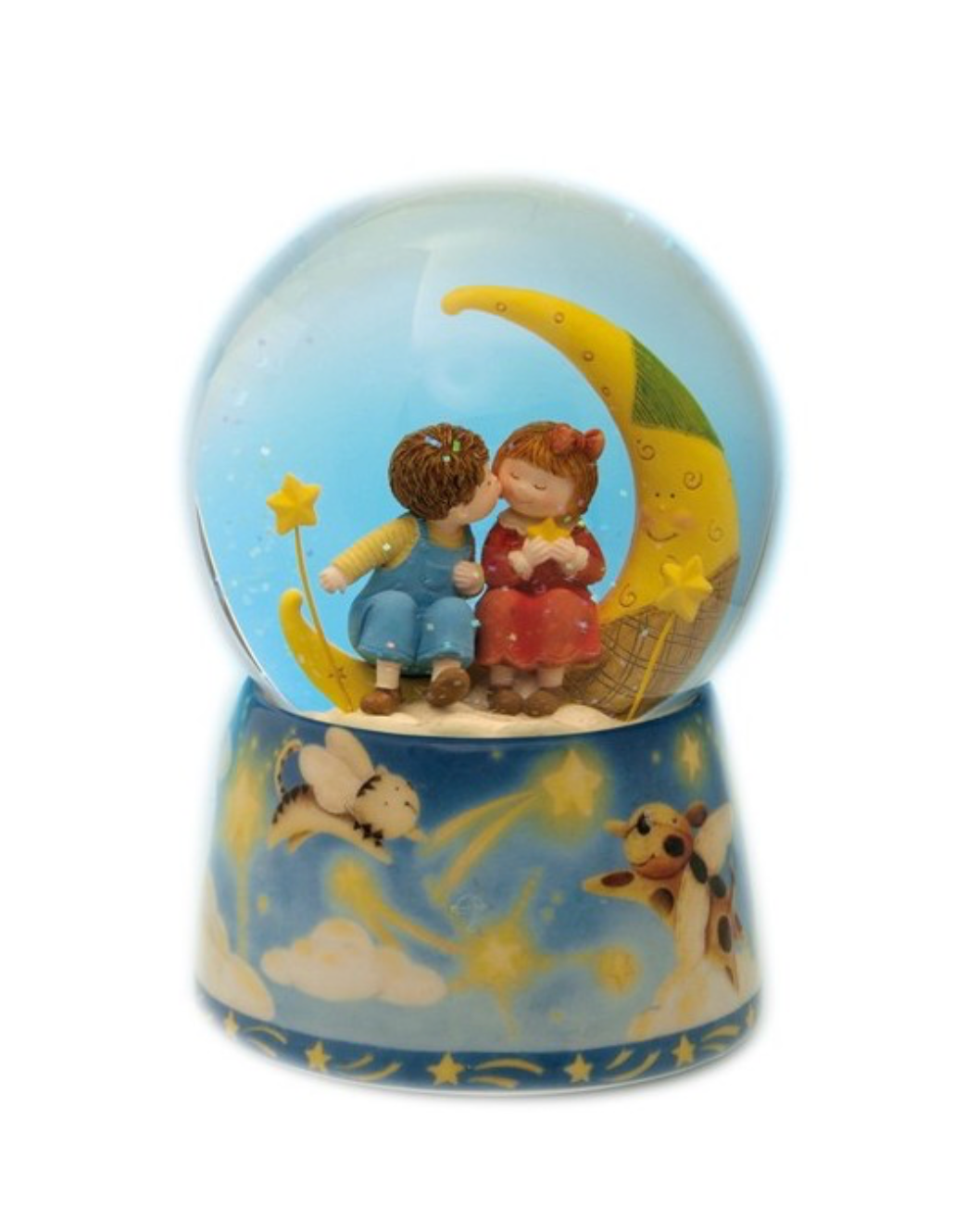 Sfera con brillantini e luna