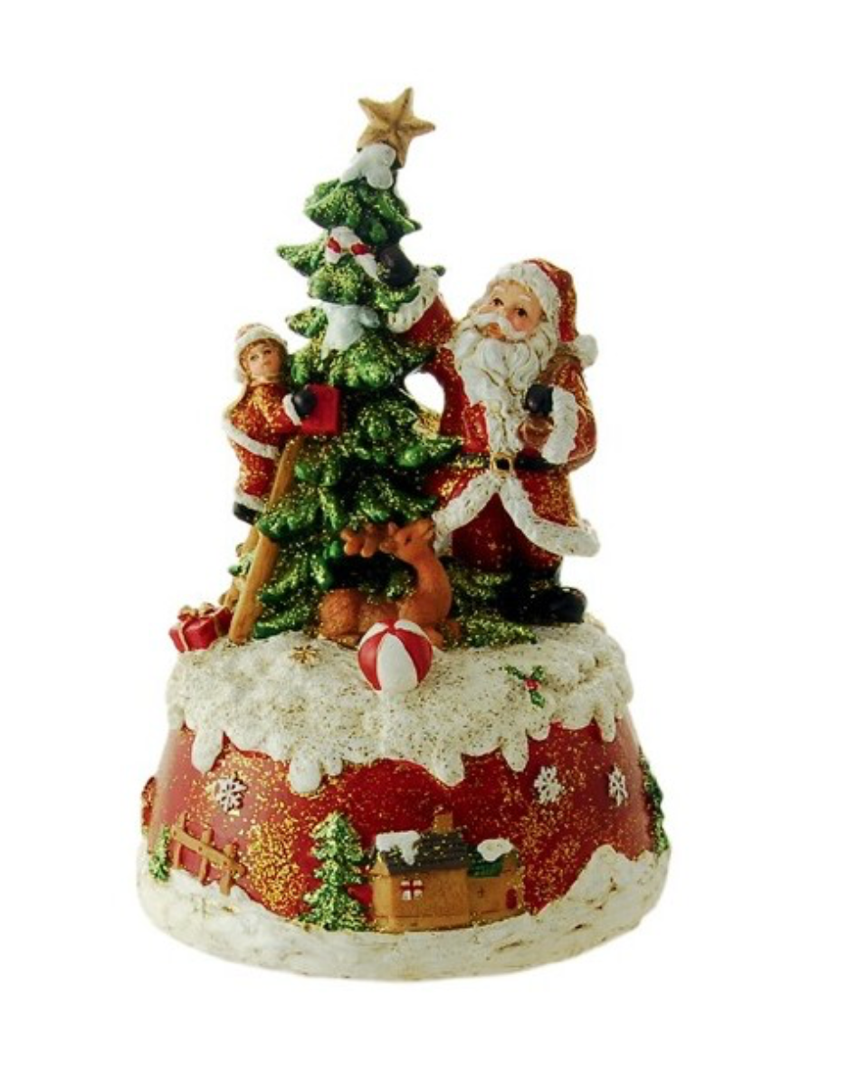 Babbo Natale che decora