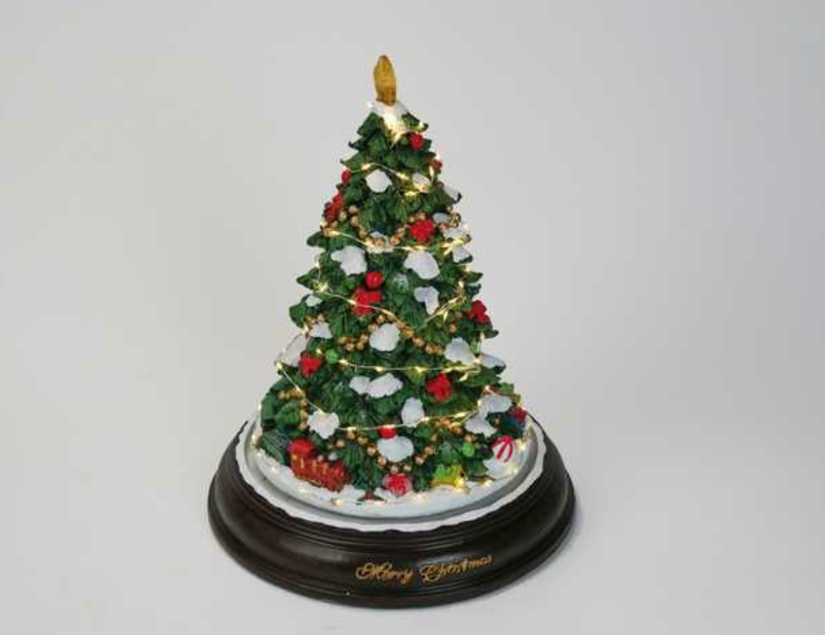 Albero di Natale con effetti di luce