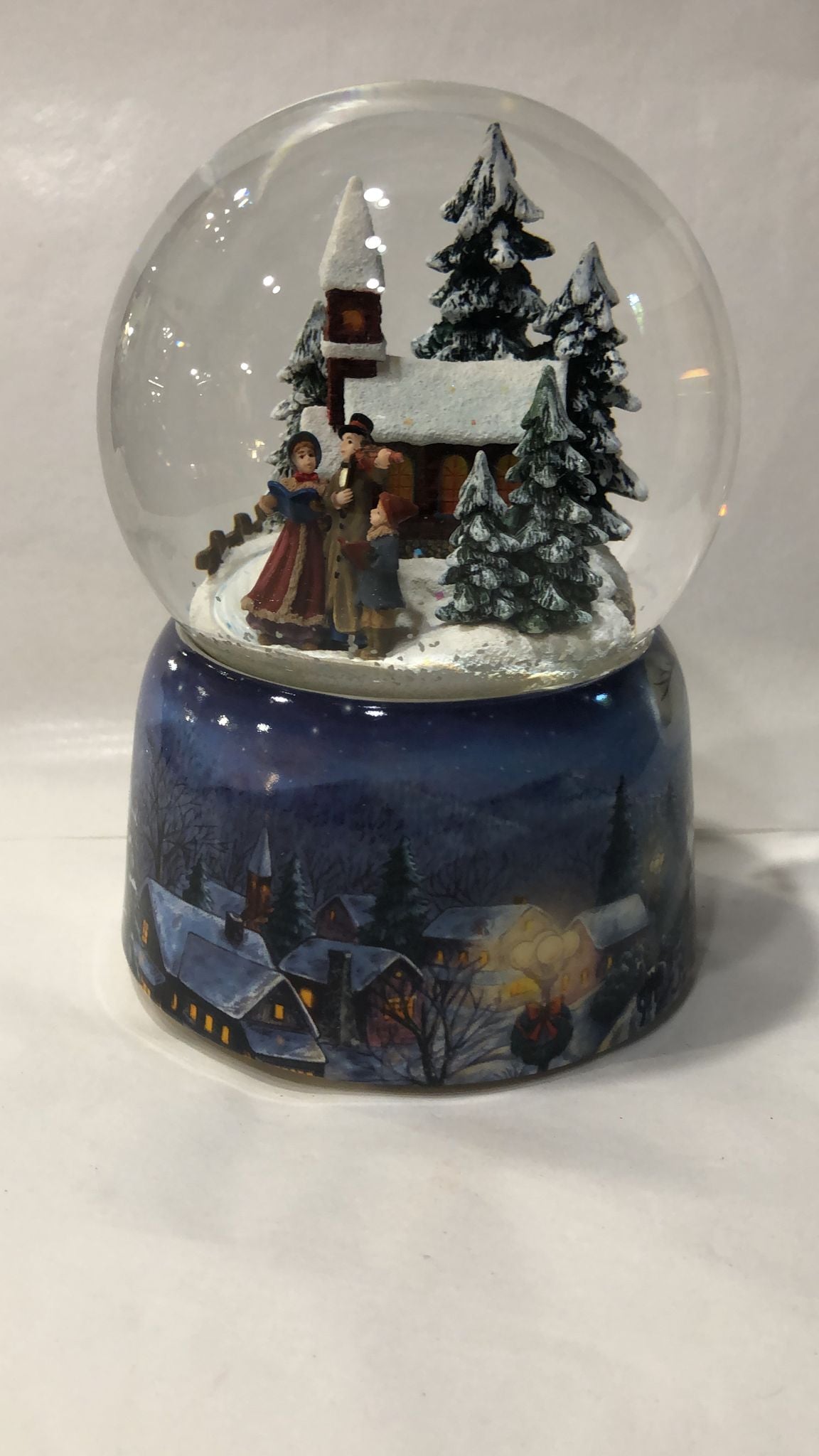 Coro navideño de bolas de nieve