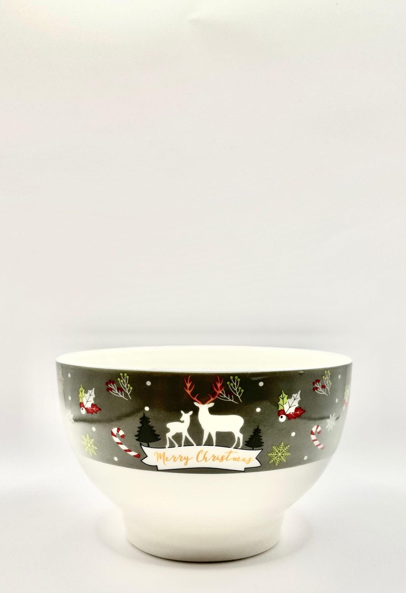 Tazón de desayuno navideño