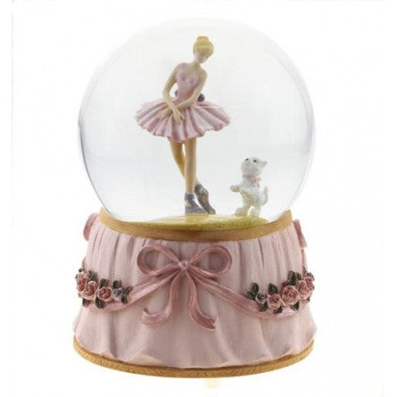 Sfera di neve Ballerina e Cane