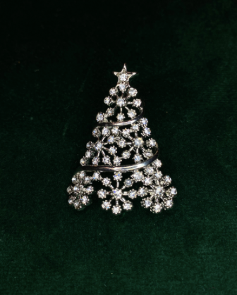 Small Silver Fir Brooch