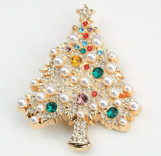 Spilla Albero Perle