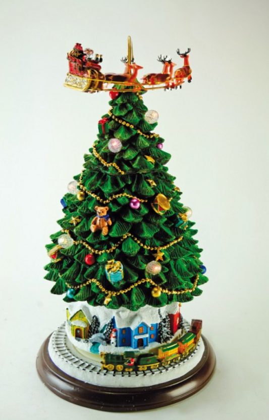 Albero Carillon con Trenino e Slitta