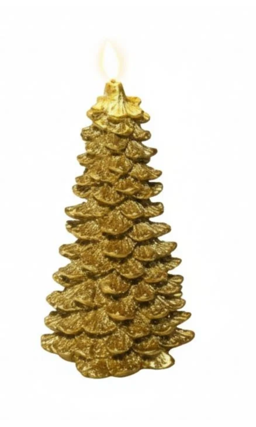 Candela LED albero oro