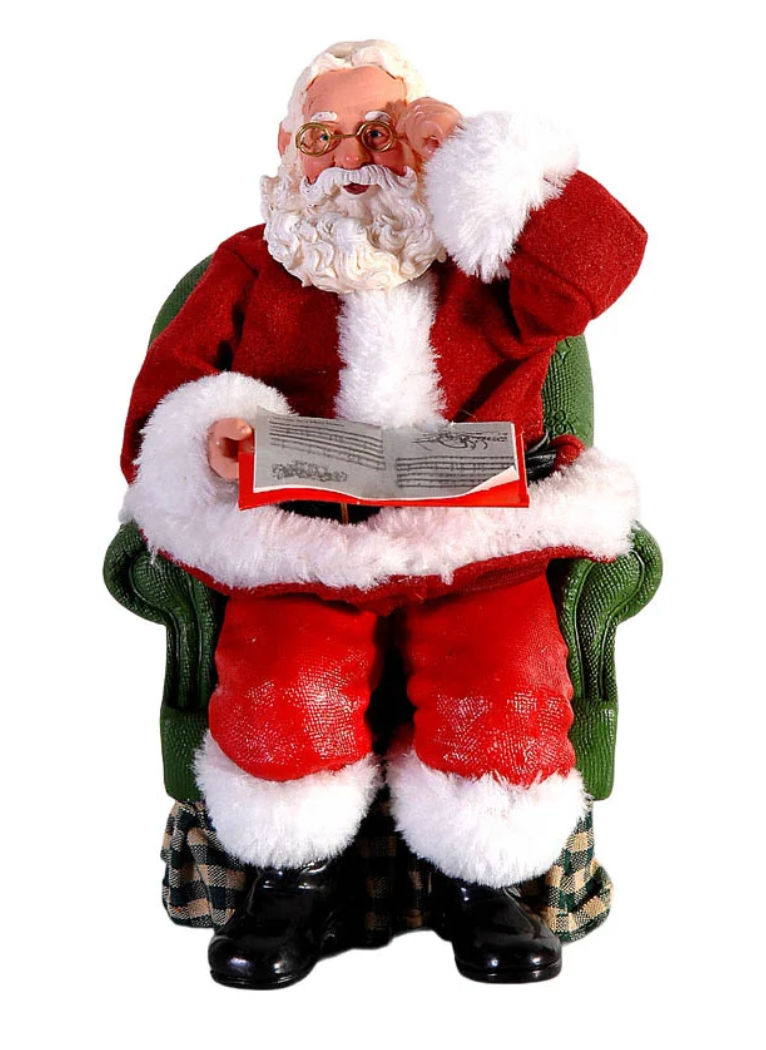 Babbo Natale Leggendo Un Libro