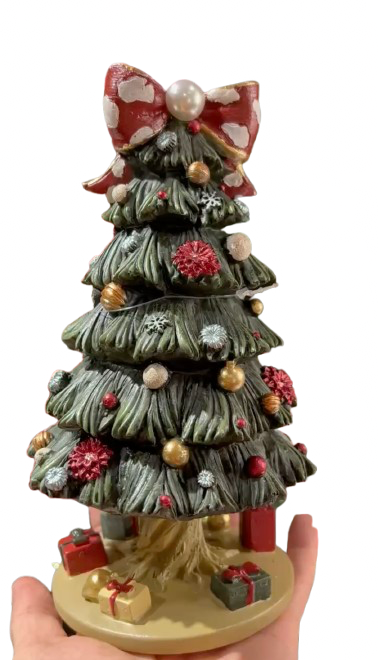 Carillon Albero con Fiocco Rosso