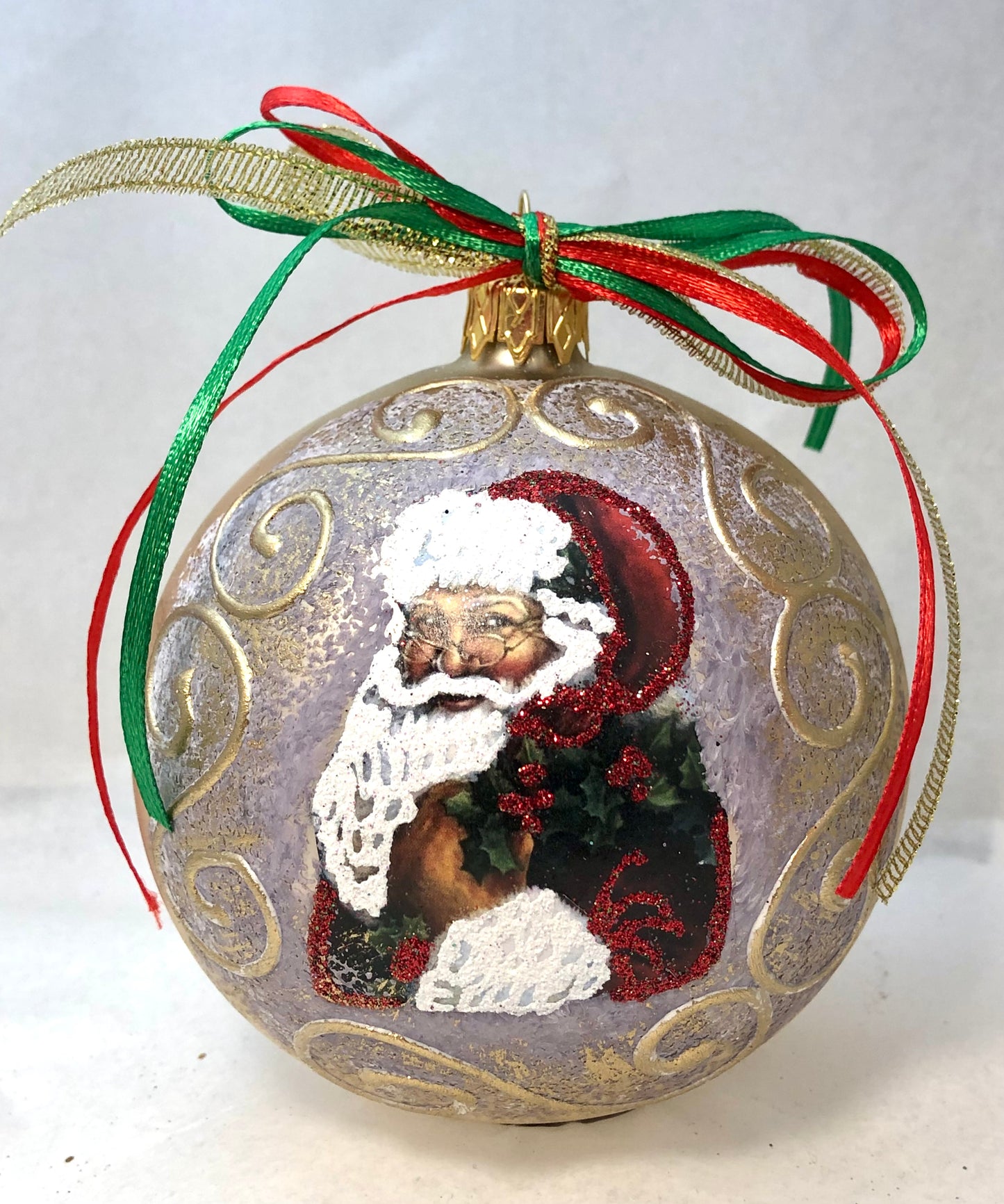 Bauble with Santa's face